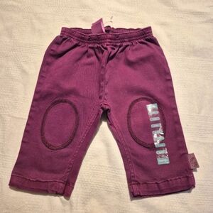 Naartjie kids baby size 3-6 months purple pants, elastic waist New